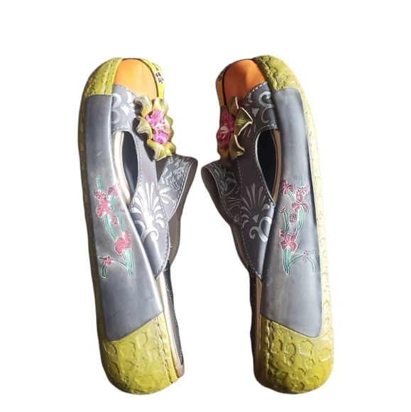 SOCOFY Multicoloured Floral Mules/Clogs - Picture 5 of 11